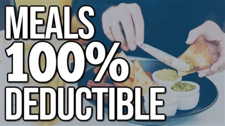 Are any meals 100% deductible in 2020?