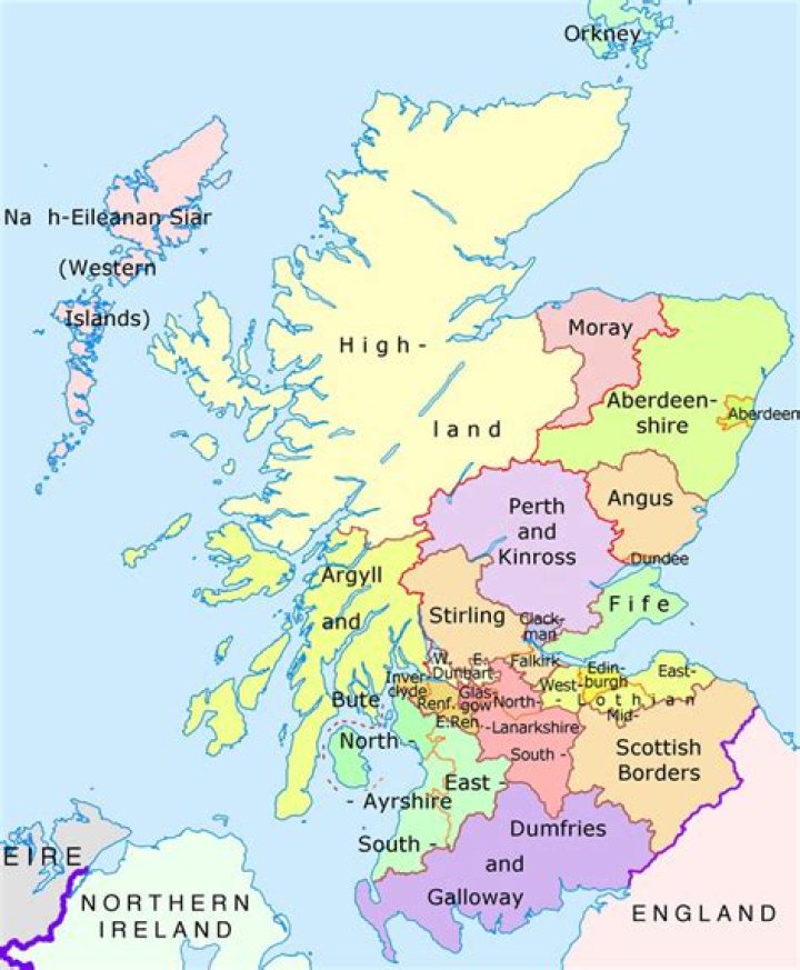 Are counties called counties in Scotland?