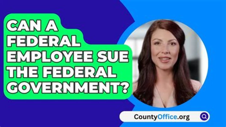 Can a federal employee sue their supervisor?