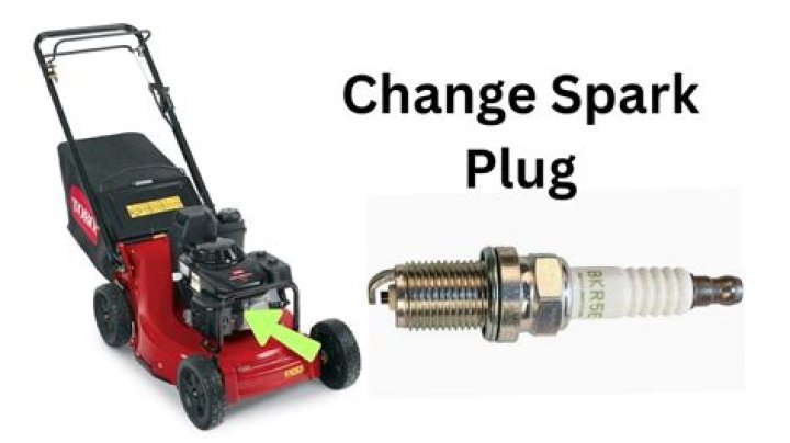 Can a spark plug cause a lawn mower to sputter?