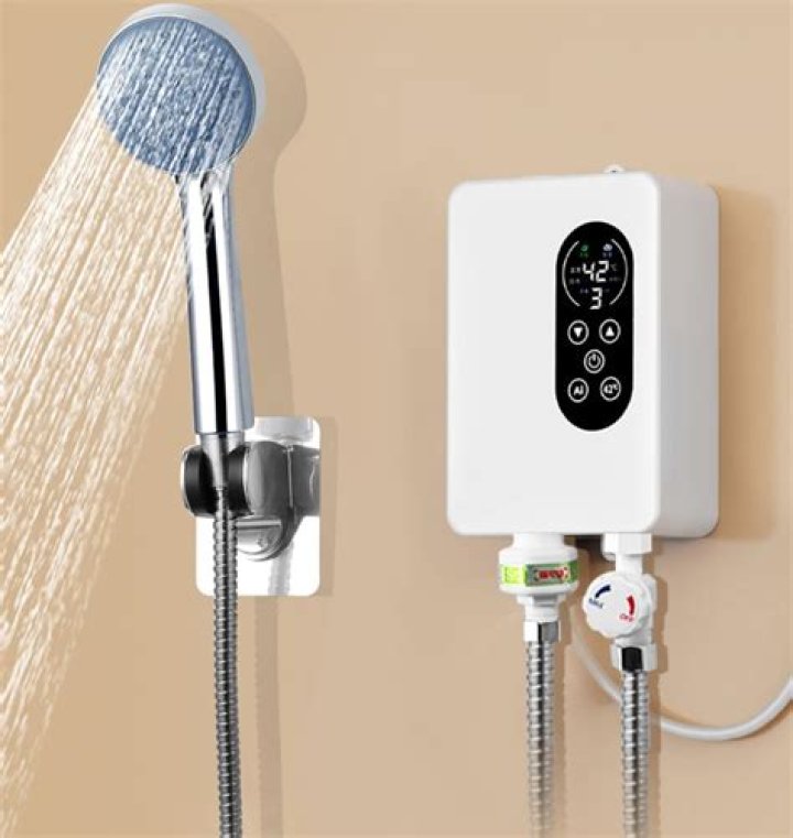 Can an electric water heater run a shower?