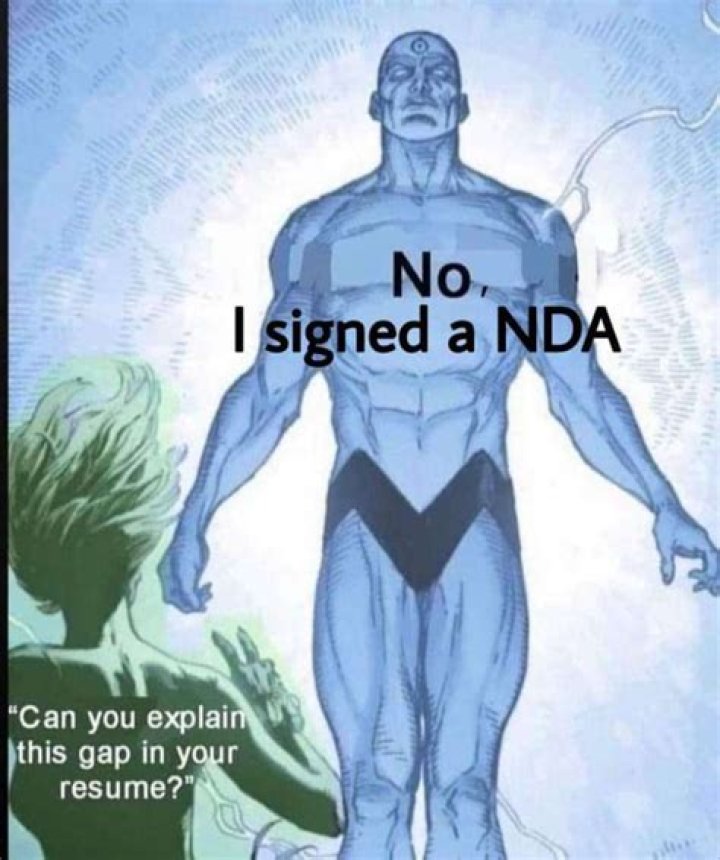 Can I say I signed an NDA?