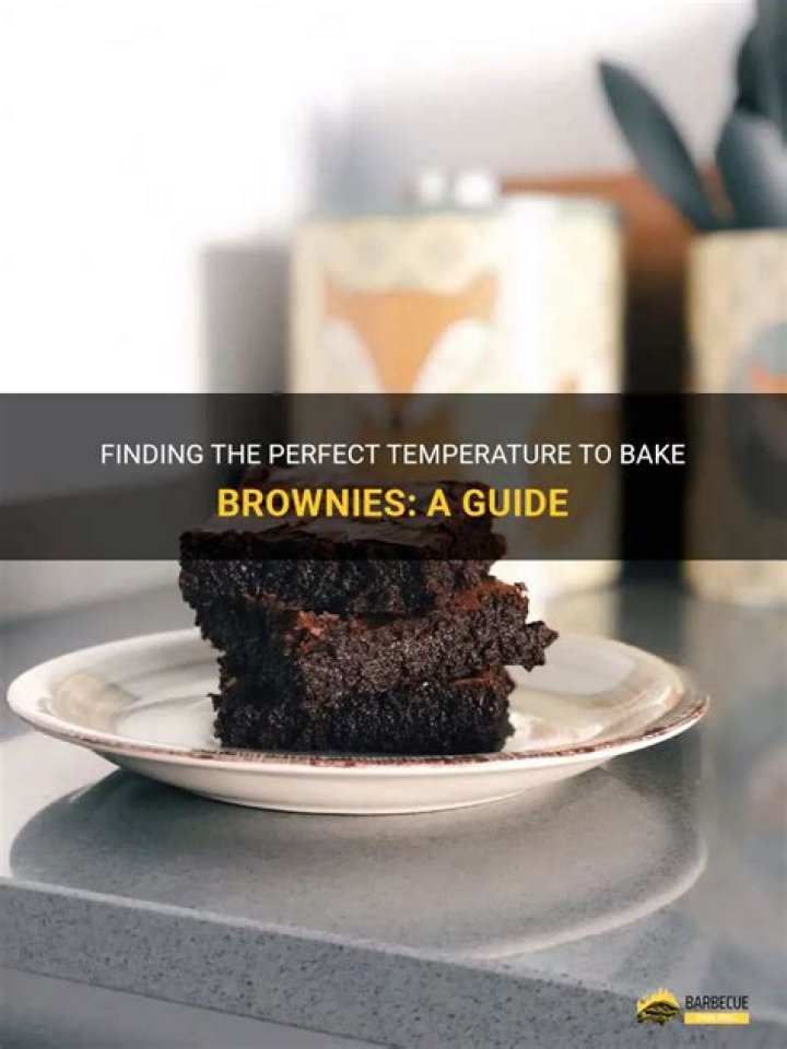 Can you cook brownies at a lower temperature?