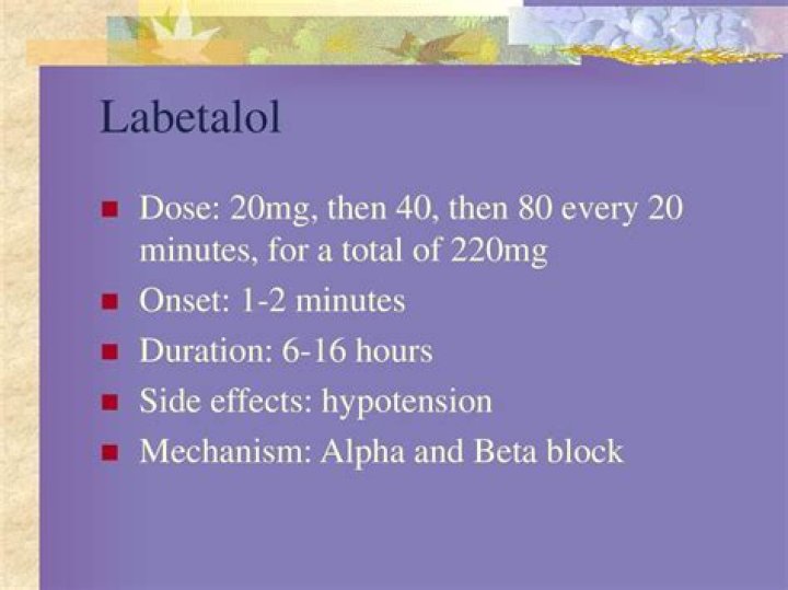 Can you crush labetalol