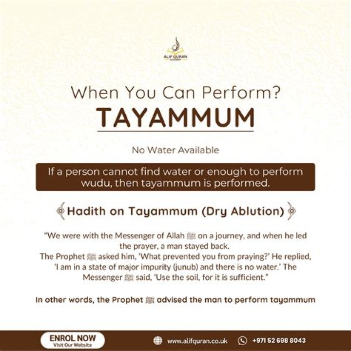 Can you do tayammum instead of wudu?