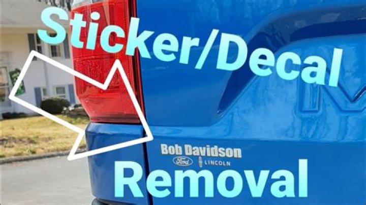 Can you remove dealership decal?