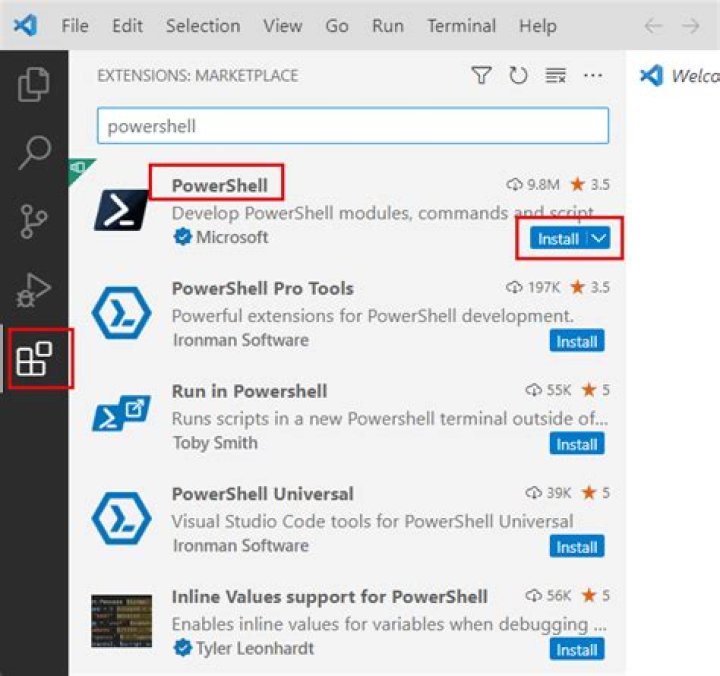 Can you write PowerShell in Visual Studio