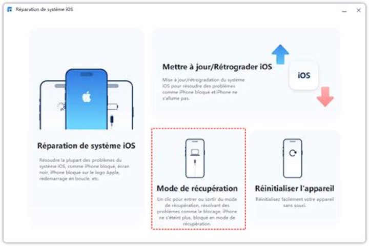 Comment sortir du mode de restauration iPhone?