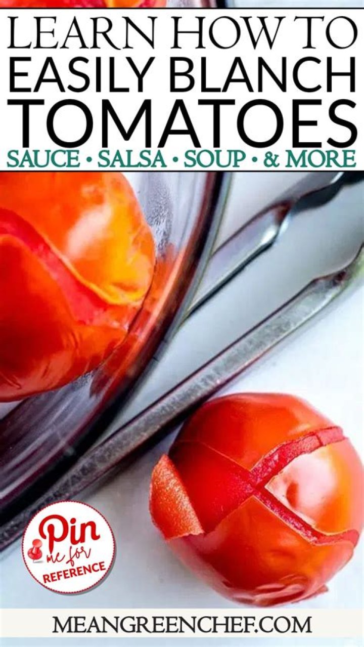Do you blanch tomatoes for sauce?