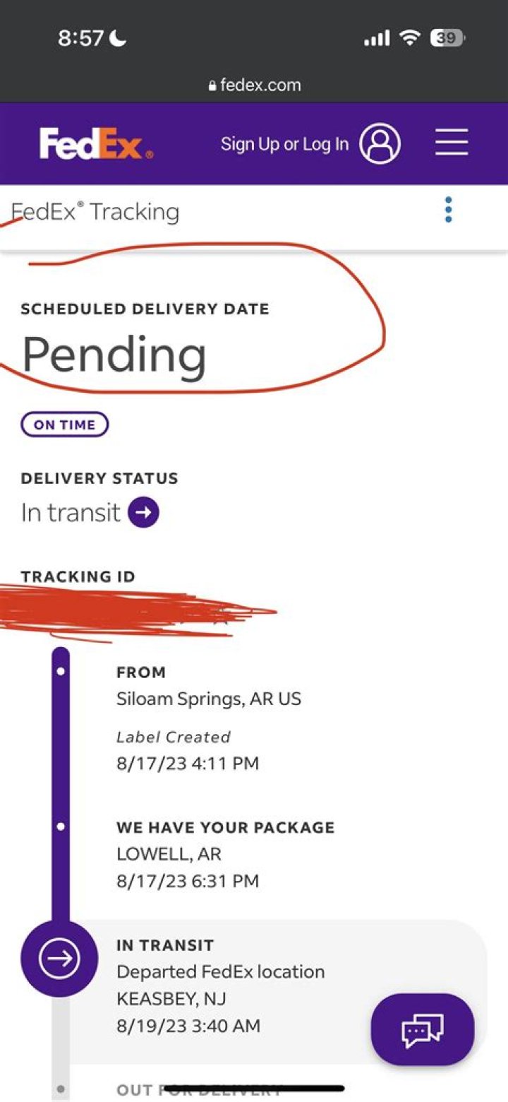 Does FedEx use parcel pending?