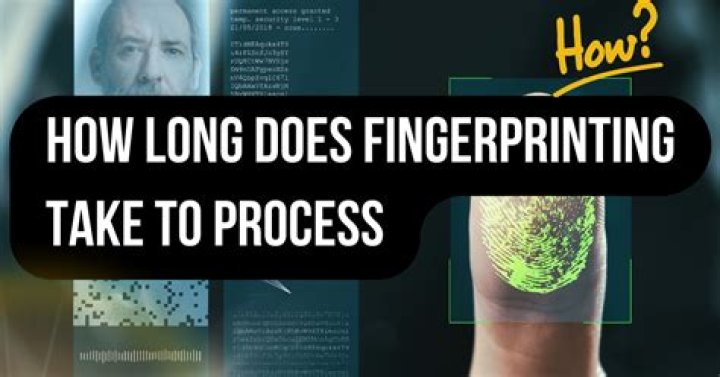 Does fingerprinting mean I got the job?