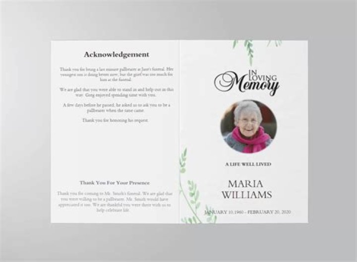 Does Microsoft Word have a funeral program template?