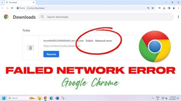 Download Failed – Network Error: Guide to Repair on Google Chrome