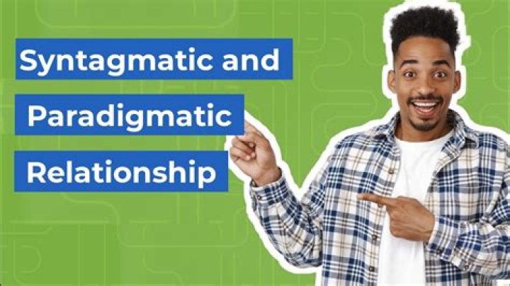 How are the signs arranged syntagmatic and paradigmatic ally?