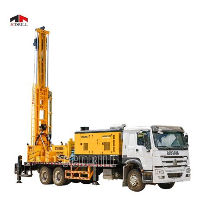 How big is a well drilling truck?