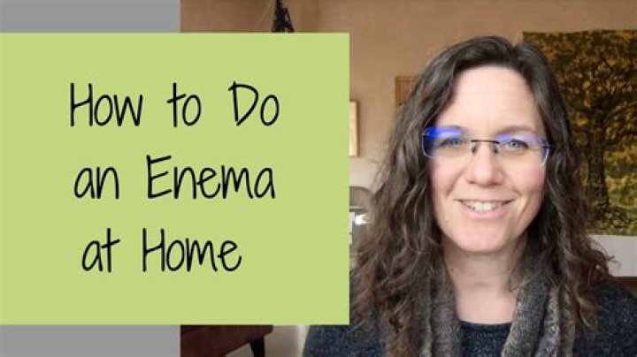 How can I make an enema at home?