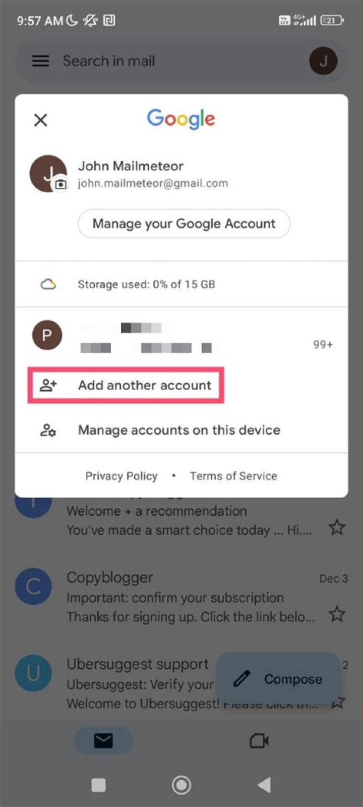 How can I open my Gmail account?