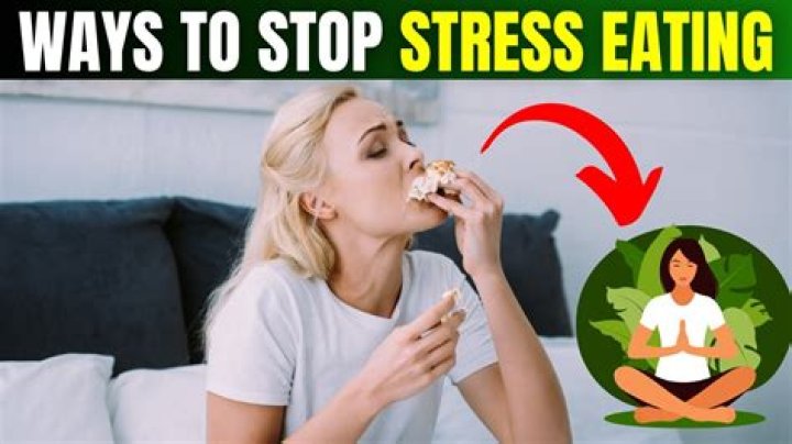 How can I stop stress eating sweets?