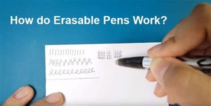 How do erasable pens work?