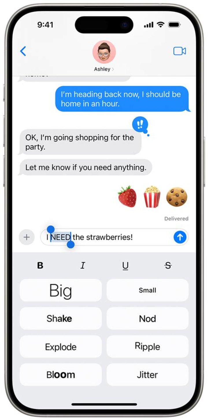 How do I add smiley faces to my text messages?