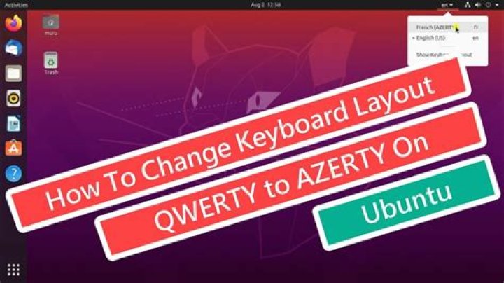 How do I change from QWERTY to Azerty in Ubuntu?