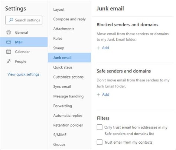 How do I change my mail settings?