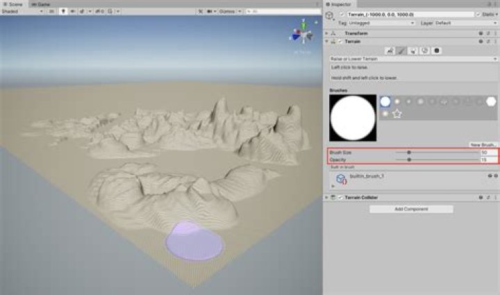 How do I create a terrain in Unity 3D?