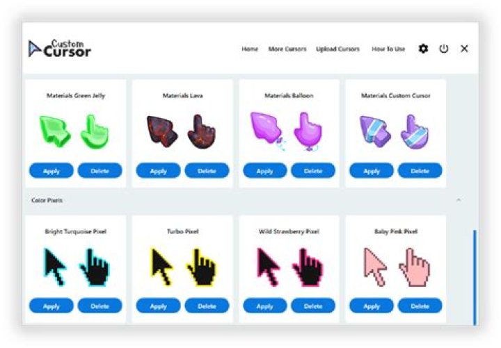 How do I download a custom cursor?