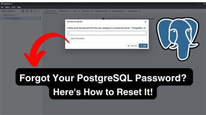 How do I find my postgres password?