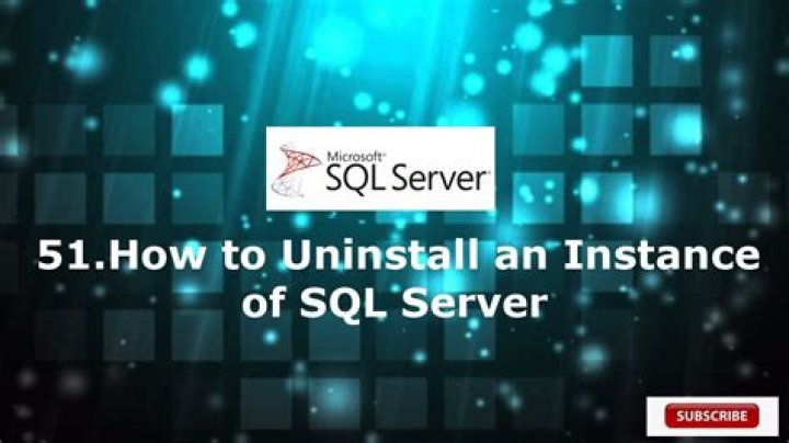 How do I manually uninstall an instance of SQL Server 2008?