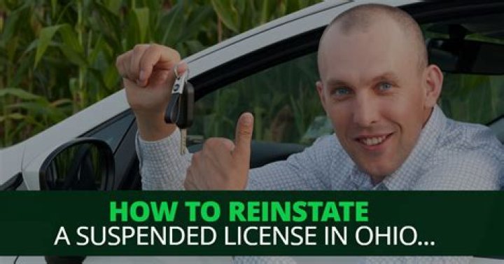 How do I reinstate my suspended license in Ohio?