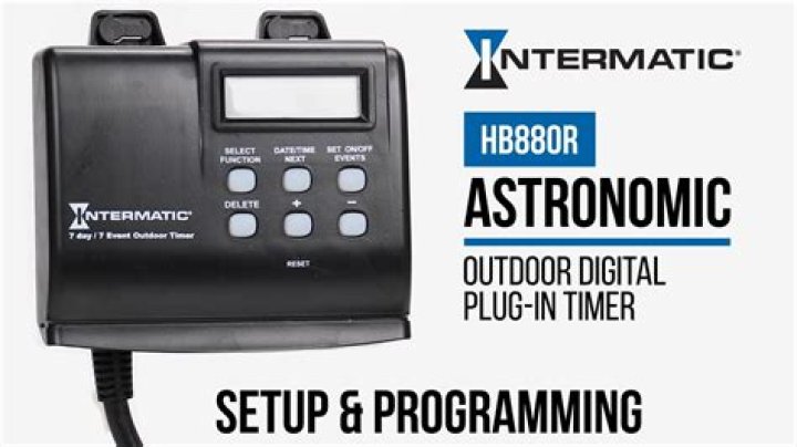 How do I set an old Intermatic timer?