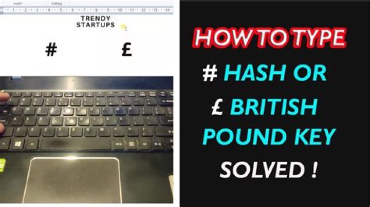 How do I type pound sign?