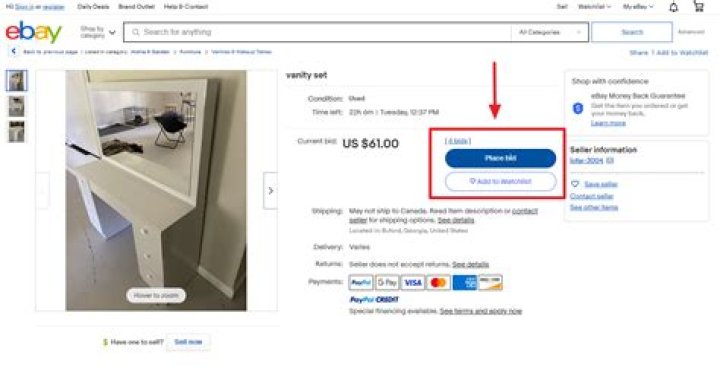 How do I use one click bid on eBay?