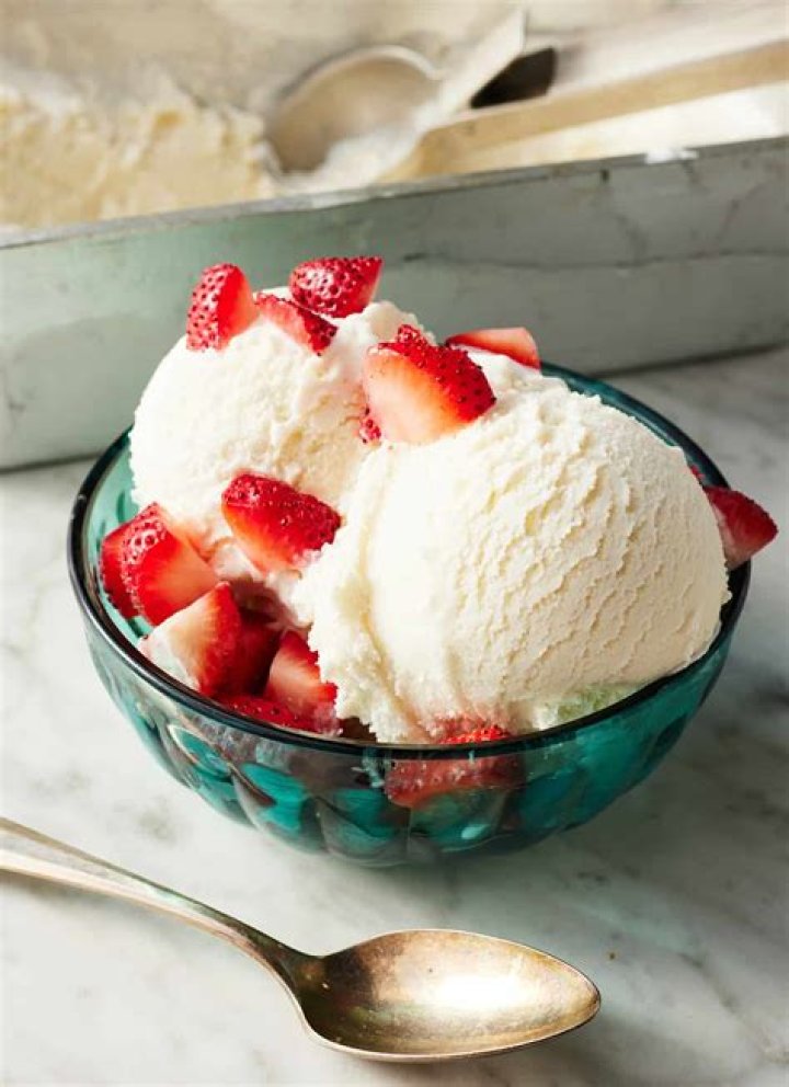 How do you add fruit to homemade ice cream?
