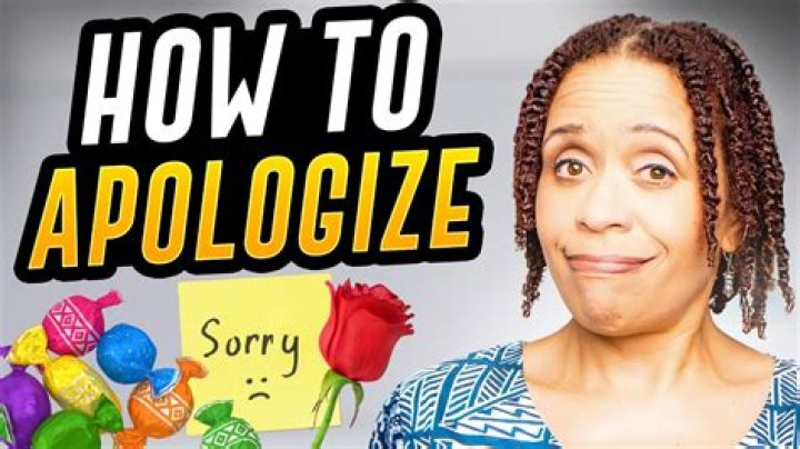 How do you apologize in a cute way?