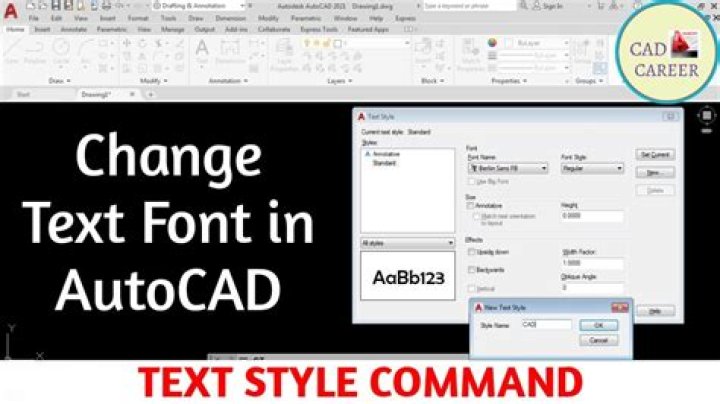 How do you change all text styles in AutoCAD?
