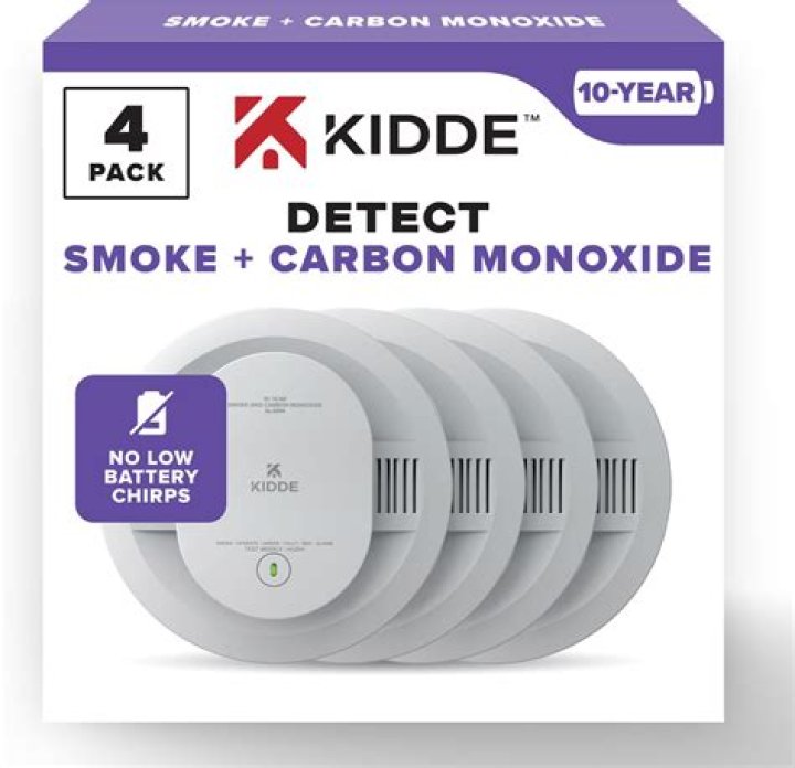 How do you change the battery in a hardwired Kidde smoke and carbon monoxide alarm?
