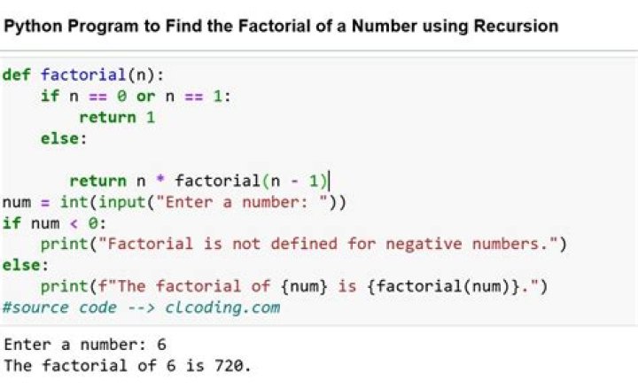 How do you code Factorials?