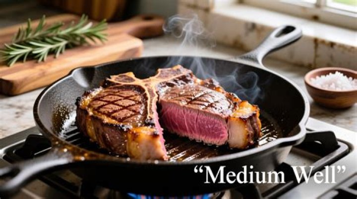 How do you cook a medium-well ribeye steak on the grill?
