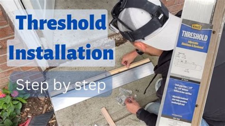 How do you cover a door threshold?