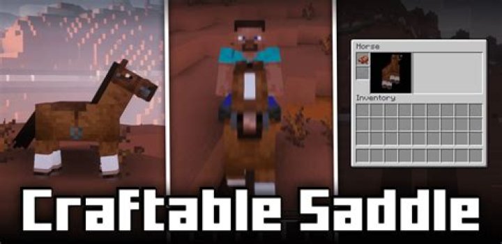 How do you craft a saddle in Minecraft Pocket Edition?