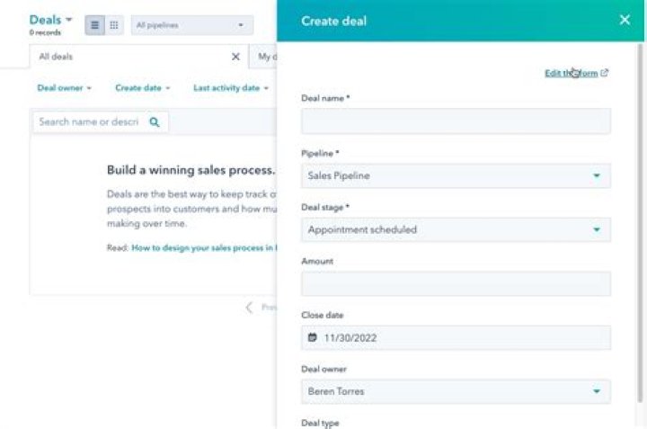 How do you create a interview form?