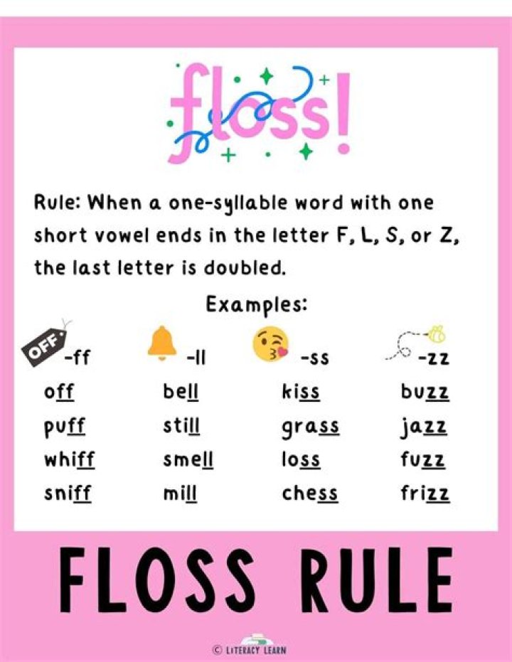 How do you explain the floss rule?