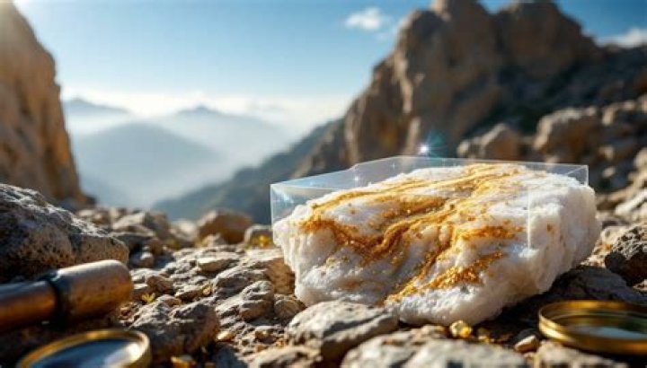 How do you find the gold bearing quartz?