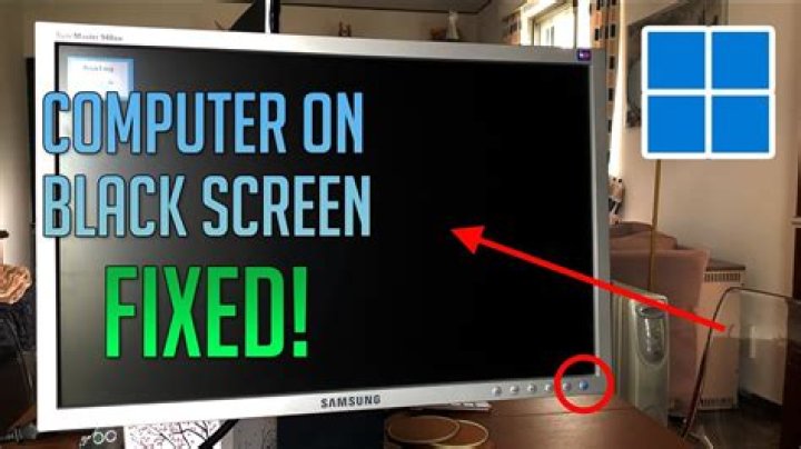 How do you fix a black screen on a monitor?