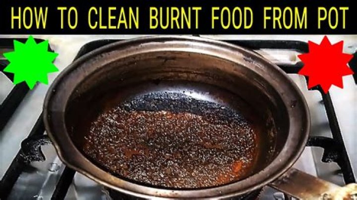 How do you get burnt food off a pan without baking soda