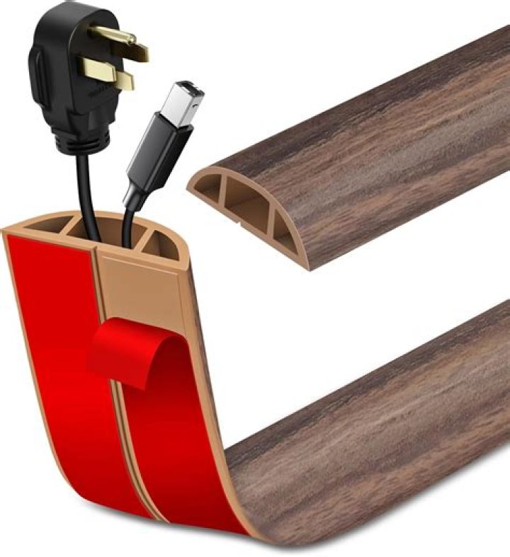 How do you hide electrical cords on floor?