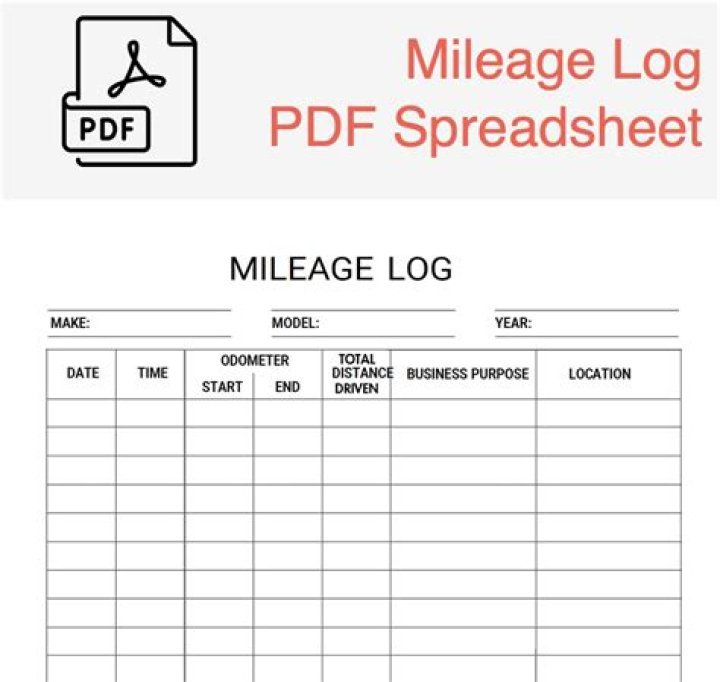 How do you make a mileage sheet?