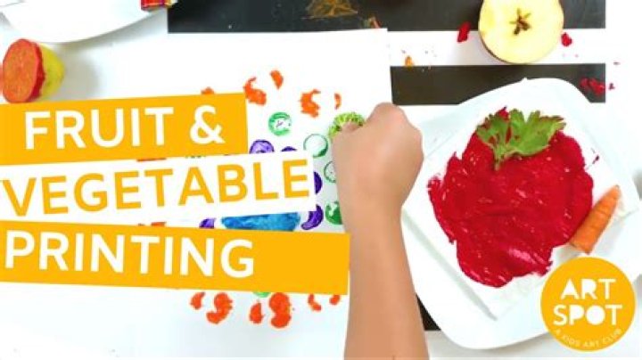 How do you make fruit and vegetable paint?